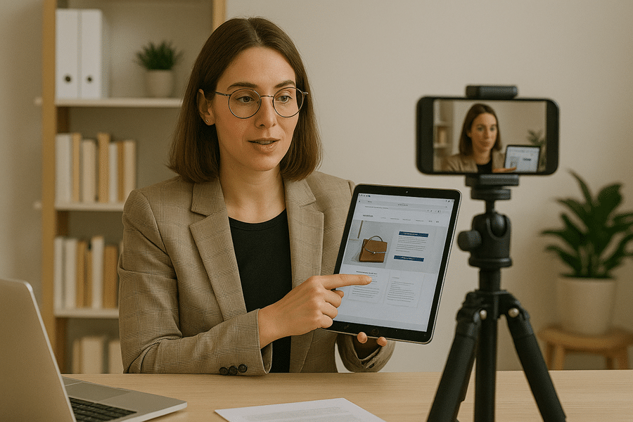 recording a video content