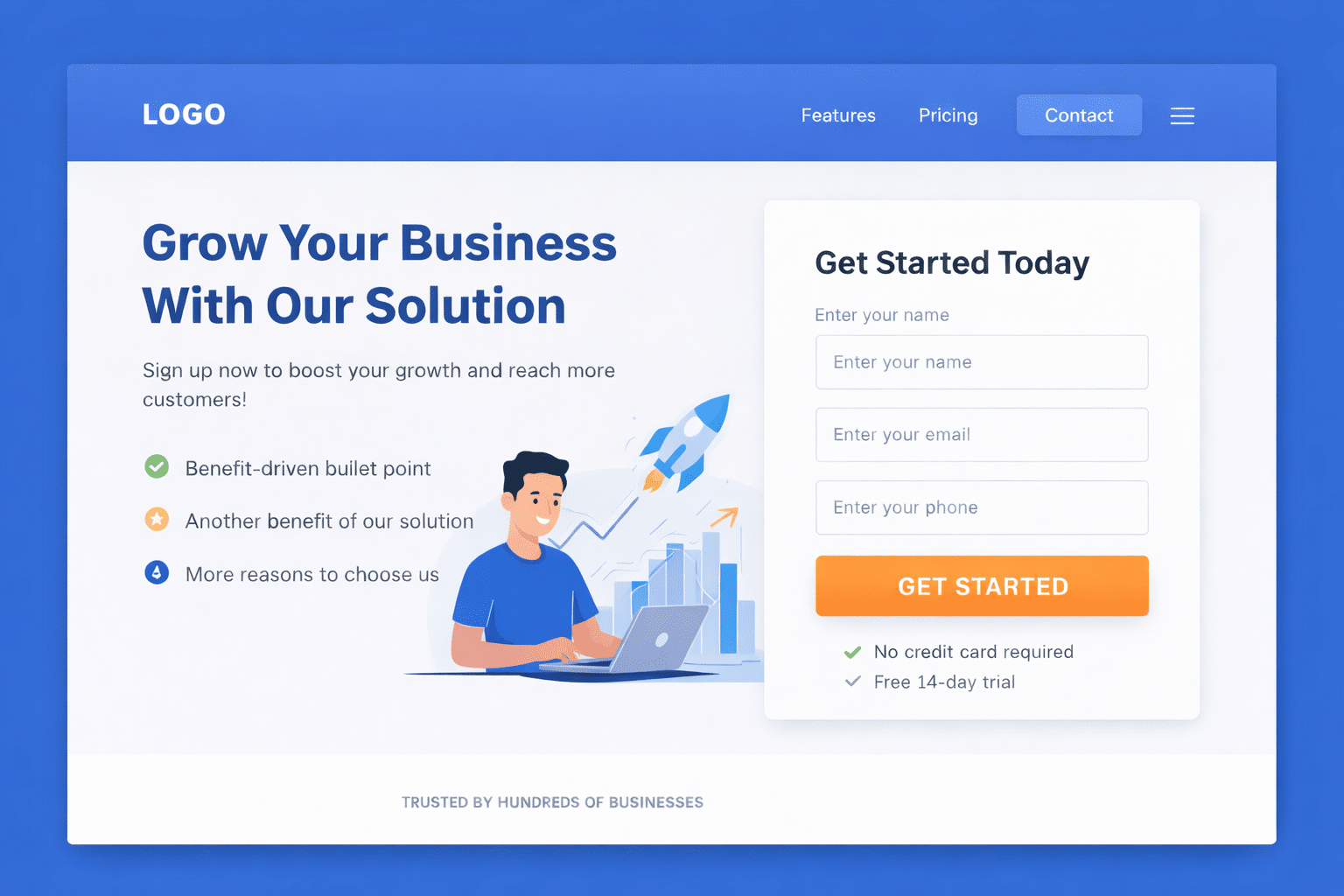 build landing page