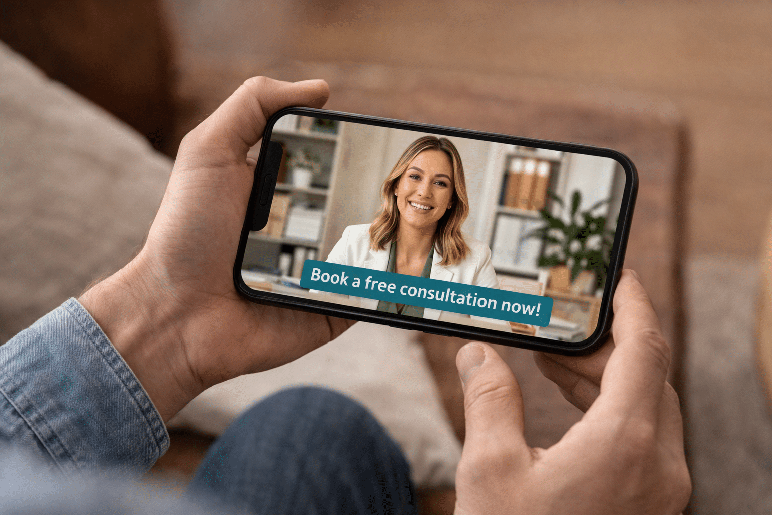 short-form video to book a free consultation now