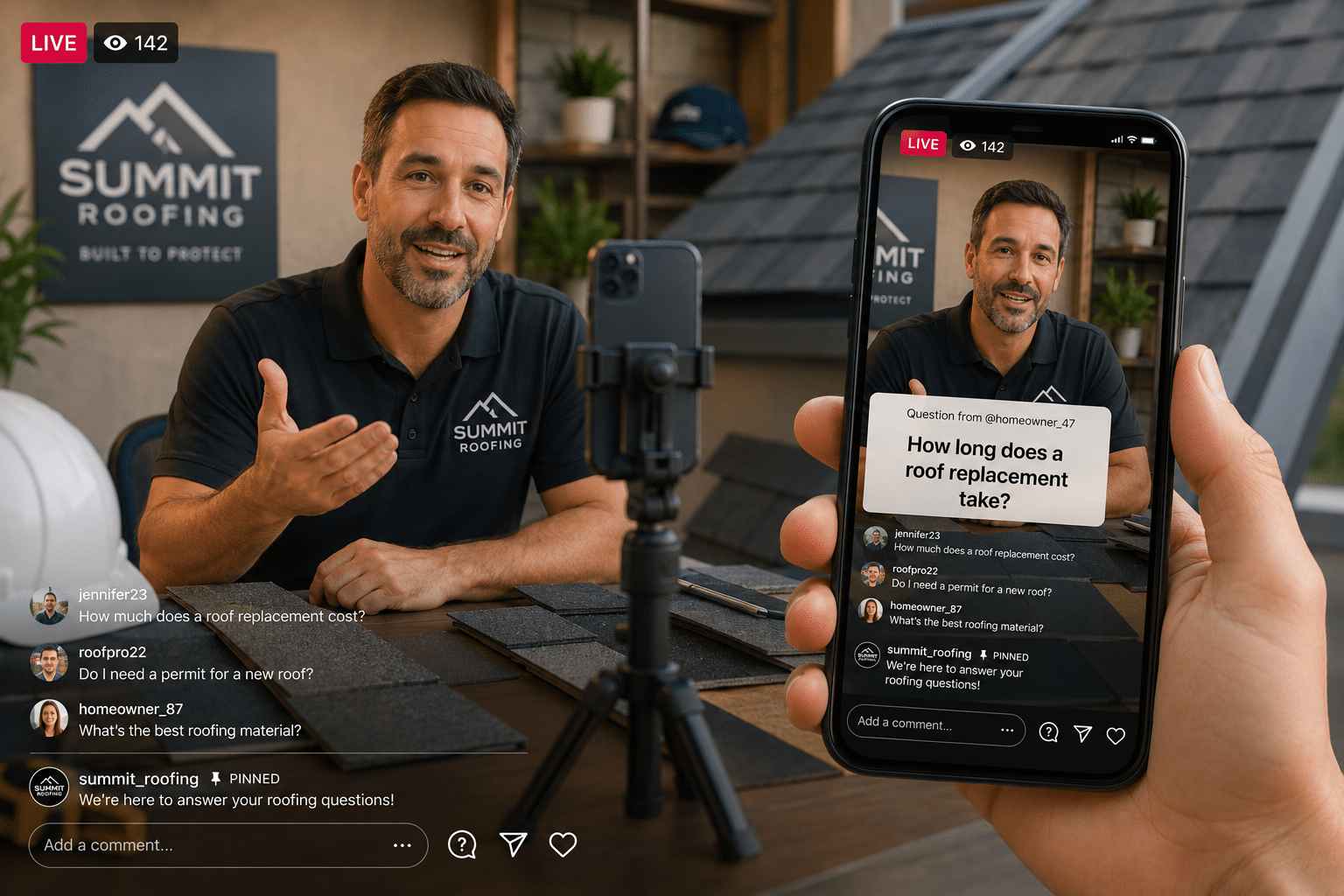 Salesperson is now live to answer real customer questions.